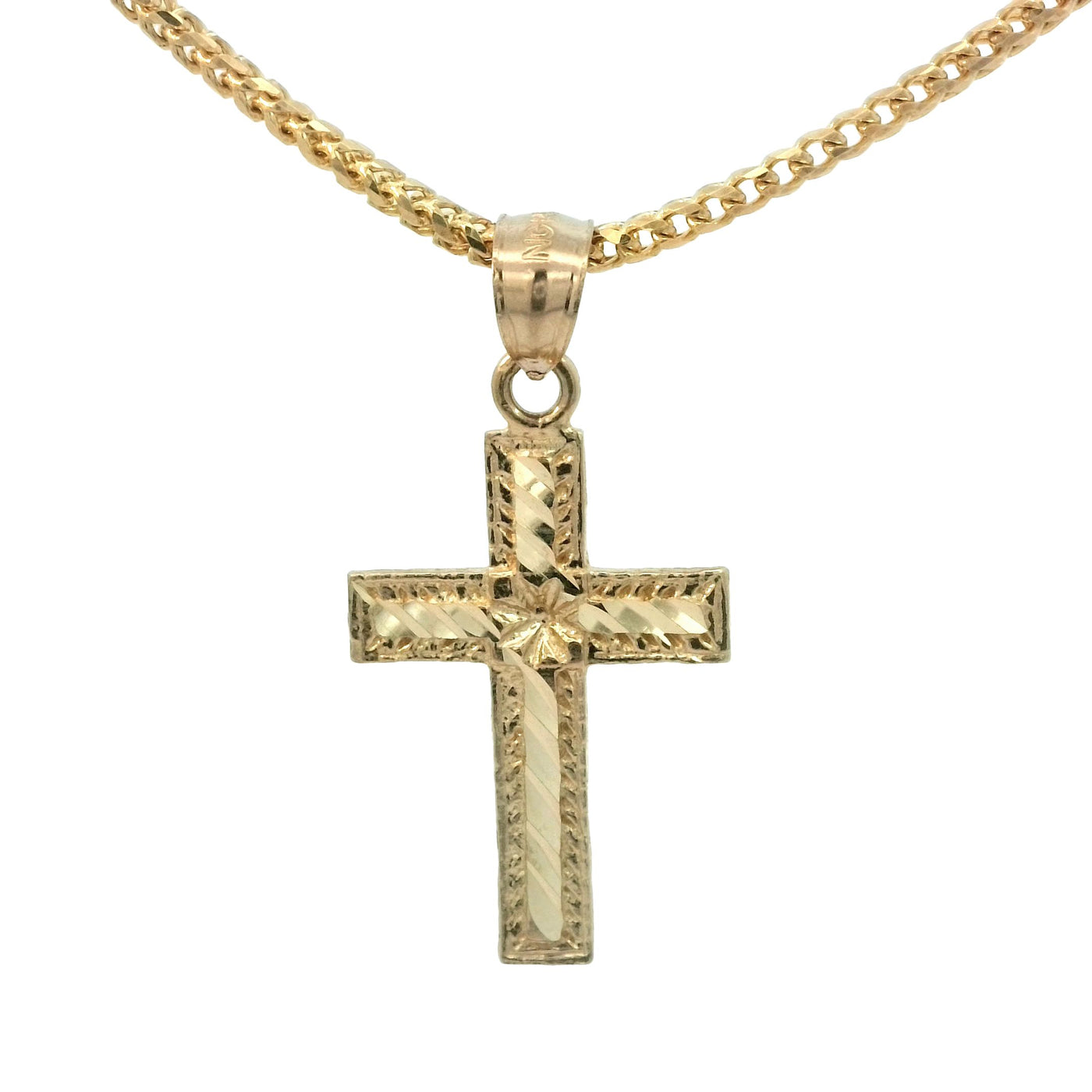 Cross pendant 14 karat DC