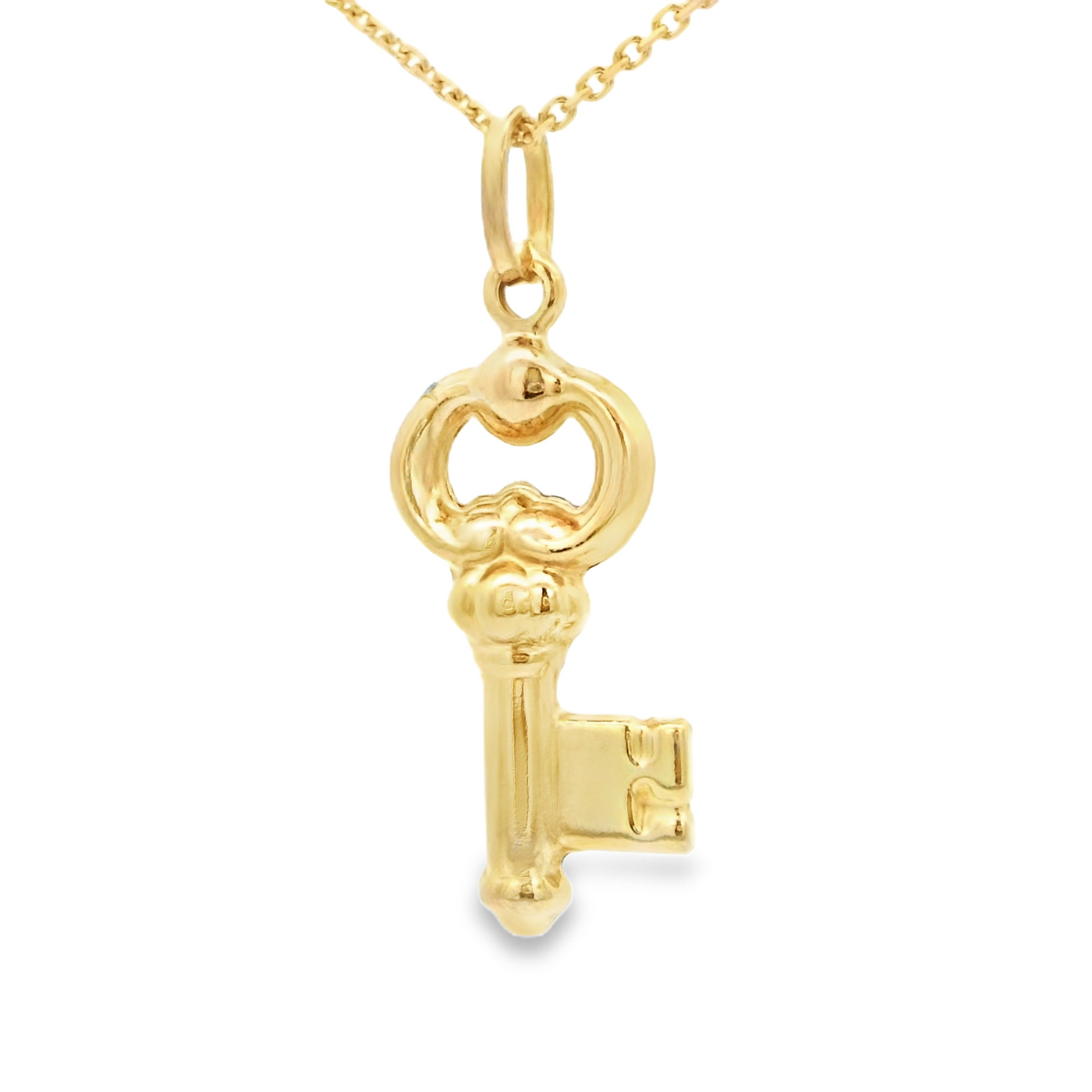 PENDANT 14KP KEY PUFF KEY