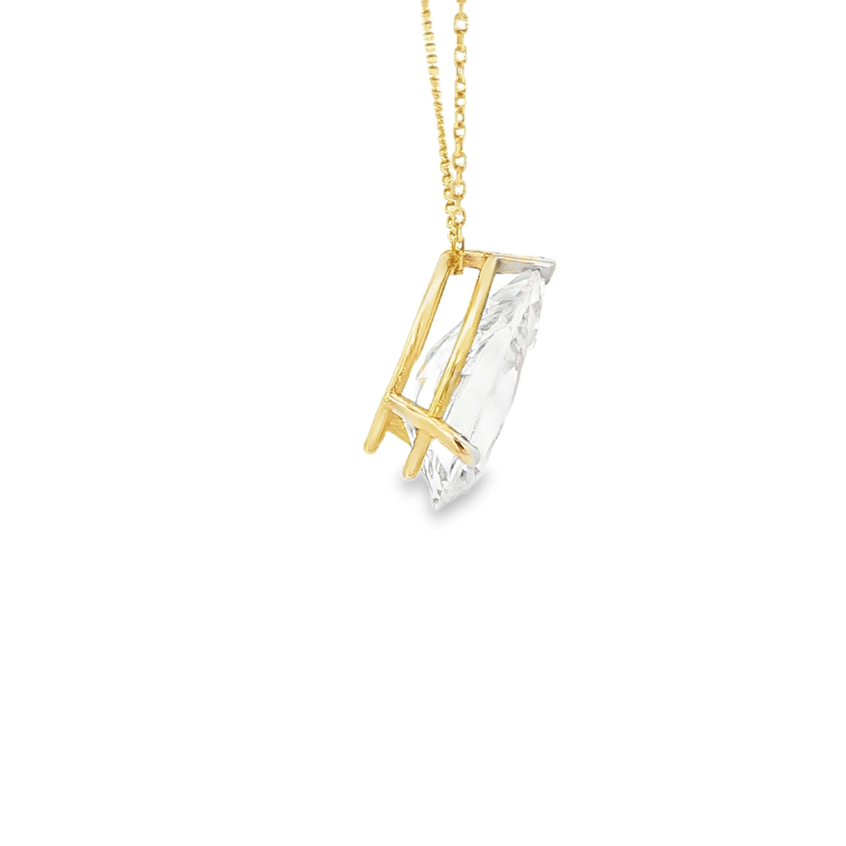 PENDANT 14KP 4.5g Pear Cz