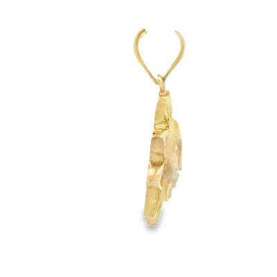 14K PENDANT  1.4G SUN CZ HAPPY SUN