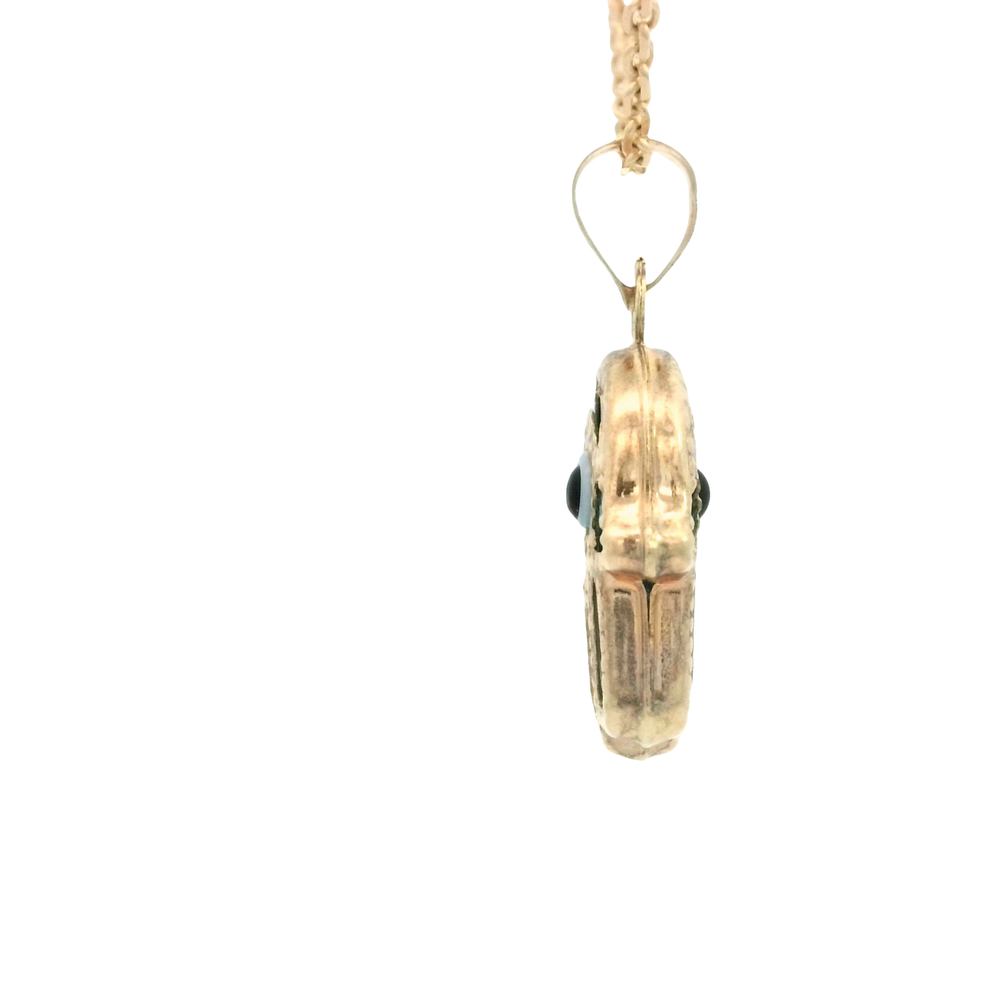 PENDANT 14K HANSMA EVIL BLUE MILIGRAIN