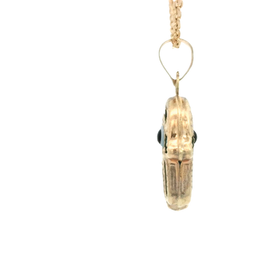 PENDANT 14K HANSMA EVIL BLUE MILIGRAIN