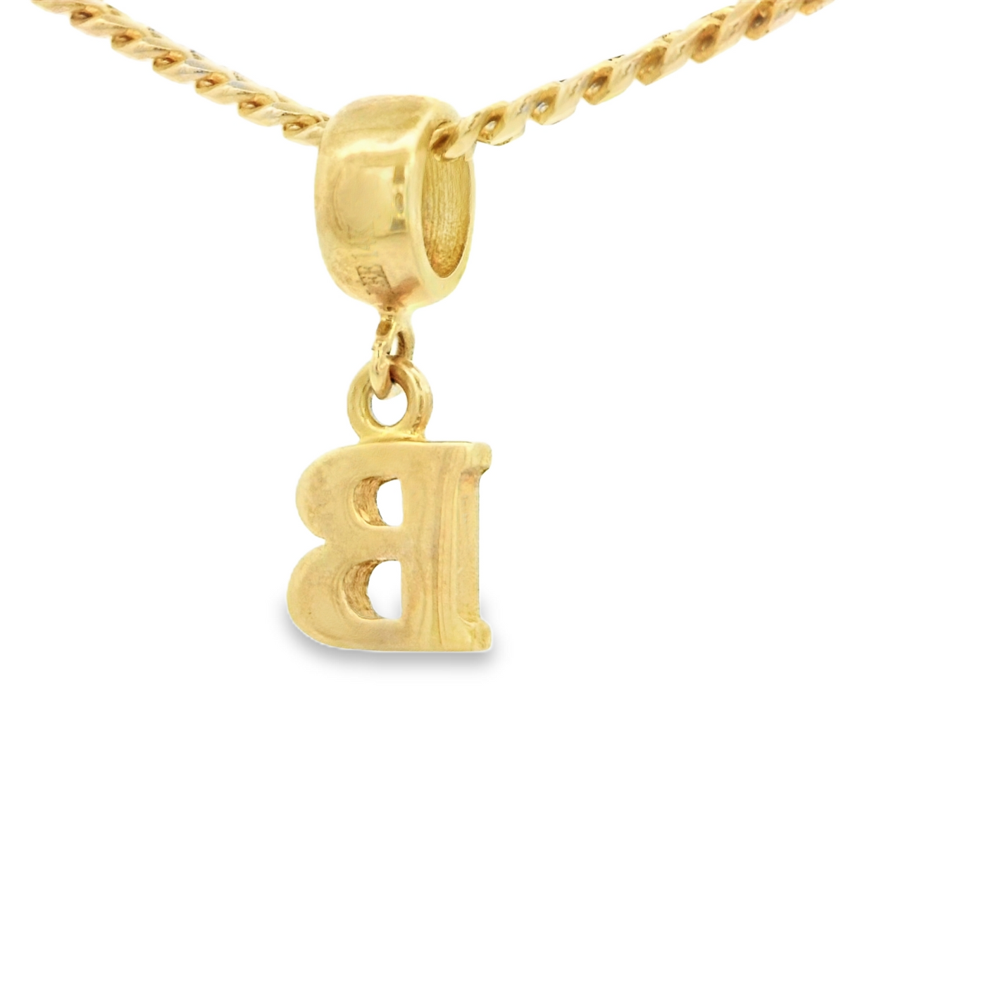 PENDANT 14K B Letter BailRing