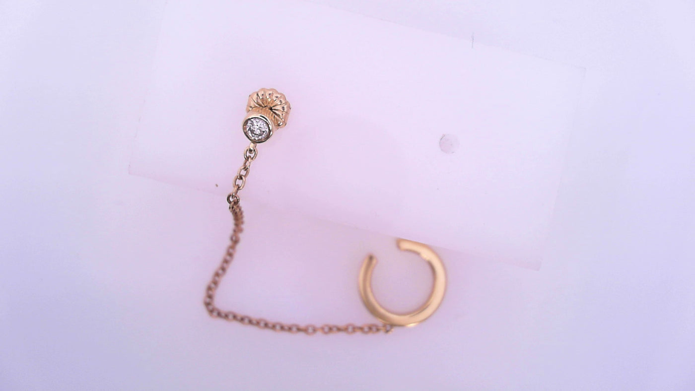 EARRING 14 KARAT HUGGIE EARRINGS WEIGHT: 2.5G
0.1