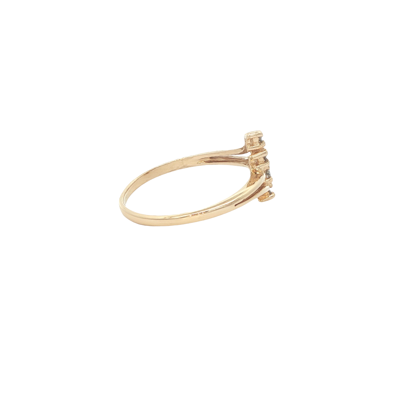 14 KARAT RING SIZE 6.25 WEIGHT: 1.7G : NATURAL DIA