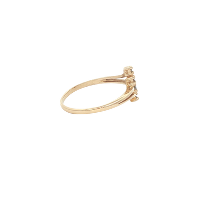 14 KARAT RING SIZE 6.25 WEIGHT: 1.7G : NATURAL DIA