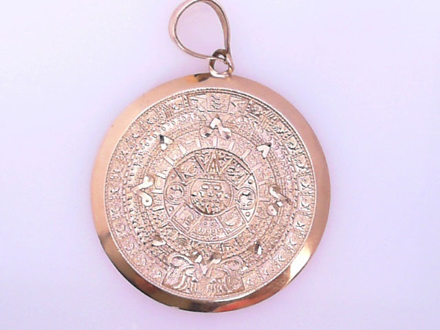 PENDANT 14 Karat Weight: 8.0G
AZTEC CALENDAR