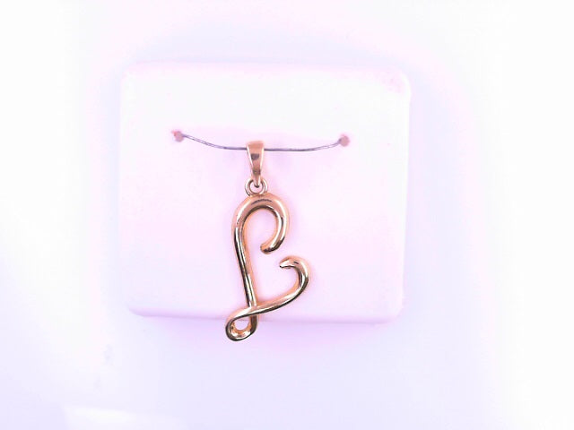 PENDANT 14K 1.5G LETTER L SCRIPT POLISHED