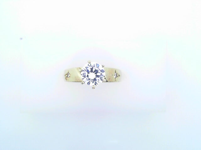 14 KARAT RING SIZE 6.5 WEIGHT: 2.6G
CZ SOLITAIRE