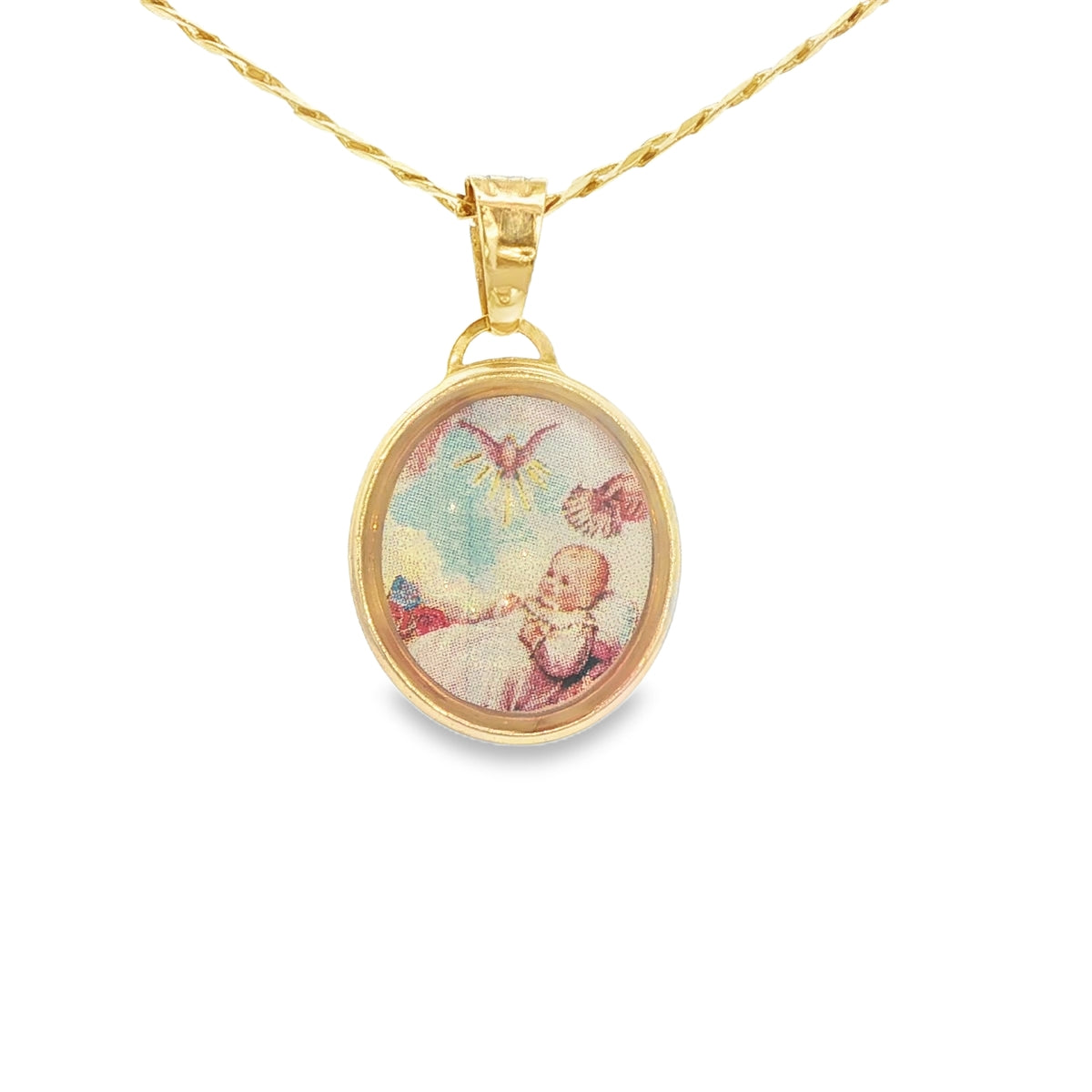 14KP PENDANT BAPTISM COLOR