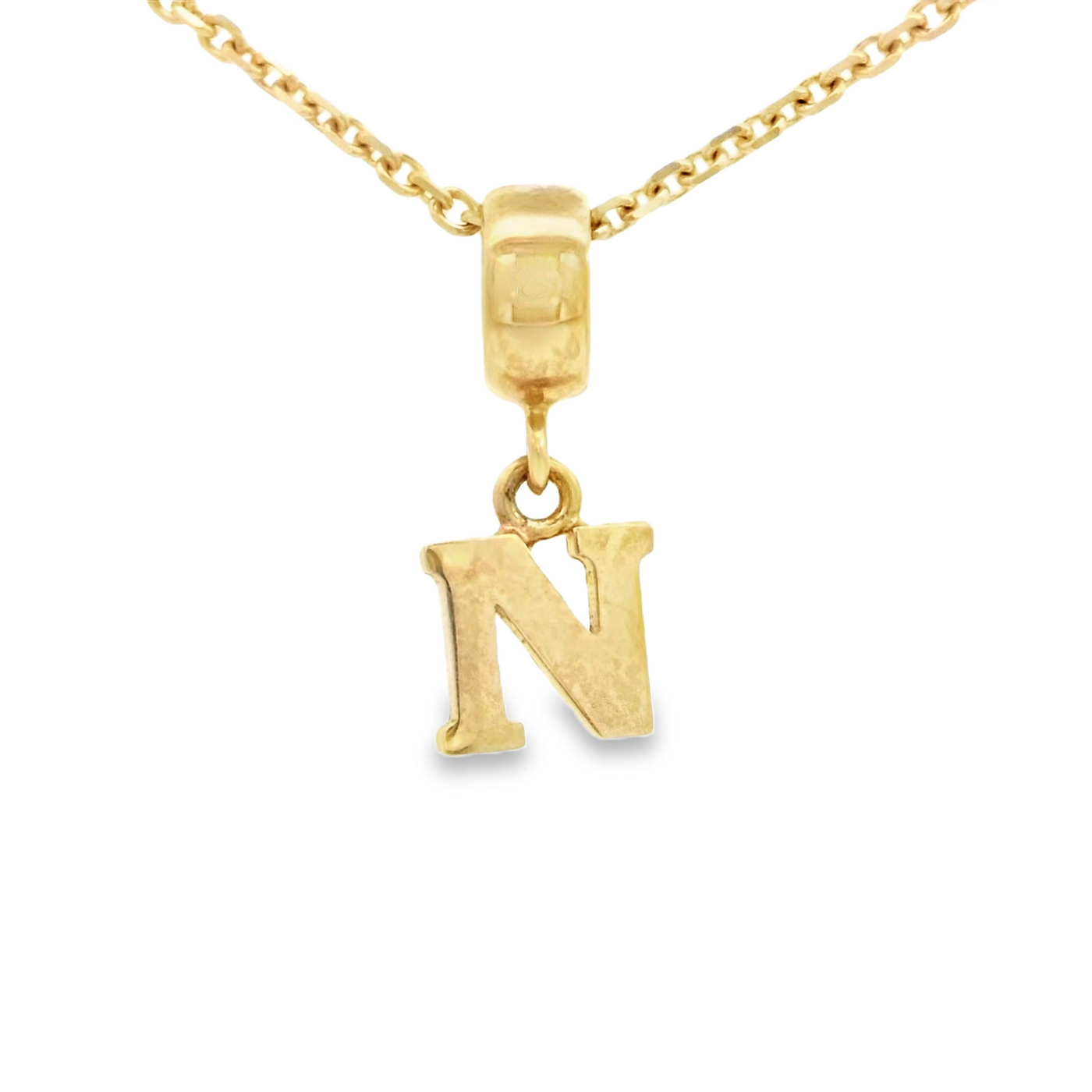 PENDANT 14K N Letter BailRing