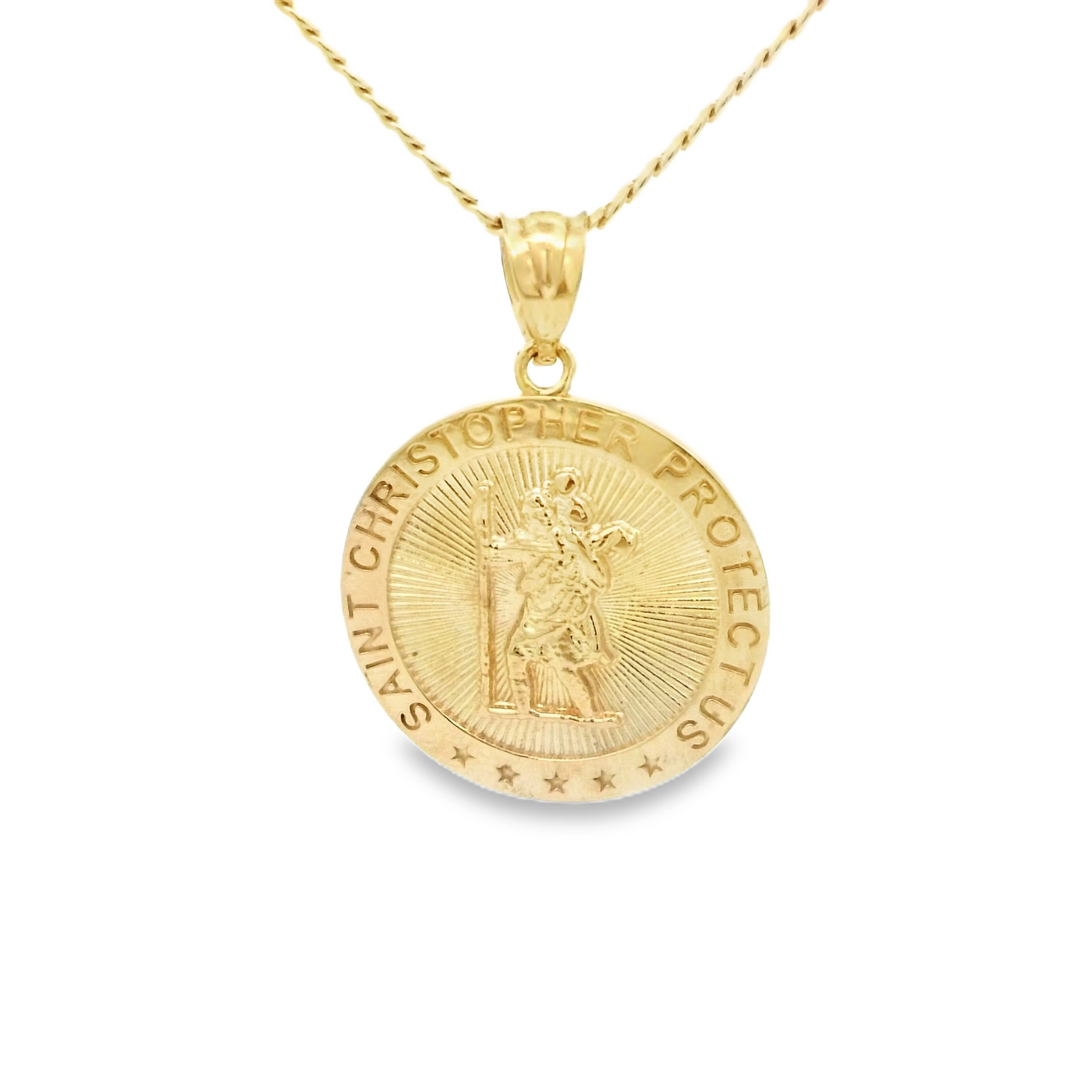 14K ST. CHRISTOPHER MEDIUM