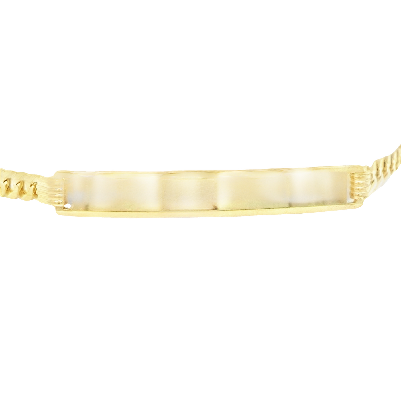 14K Cuban Italian Curb ID Bracelet 7"