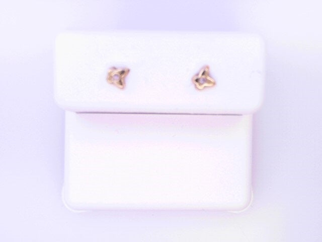 18 KARAT STUD EARRINGS WEIGHT: 0.5G : NATRUAL DIAM