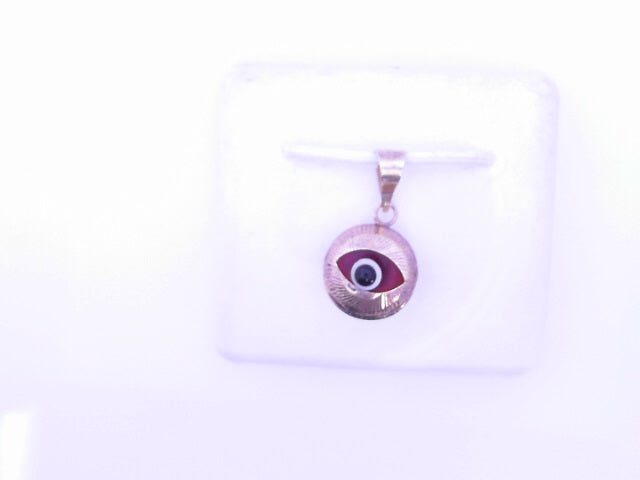 PENDANT 14K 1.0G EYE EVIL RED DC