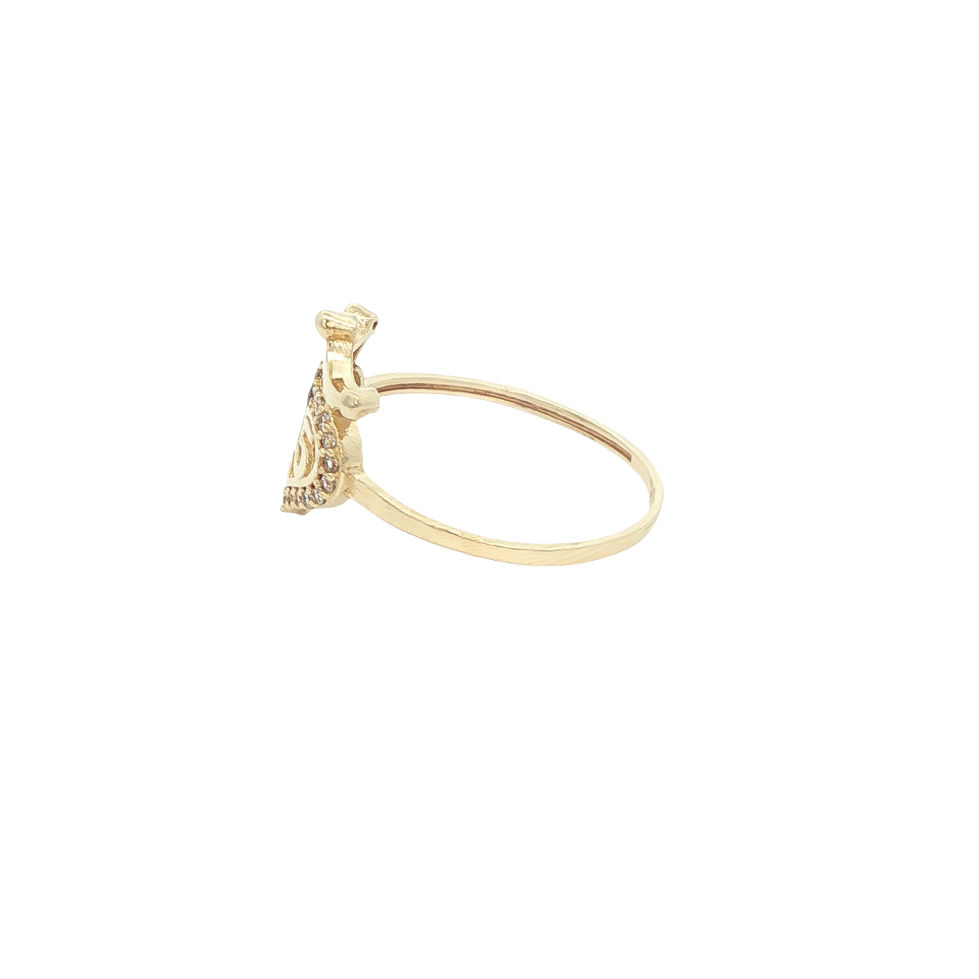 14 KARAT RING SIZE 8.25 WEIGHT: 1.4G : CZ QUINCE 1