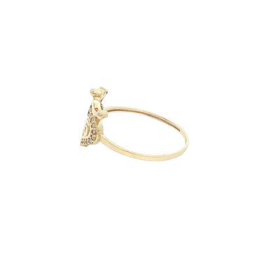 14 KARAT RING SIZE 8.25 WEIGHT: 1.4G : CZ QUINCE 1