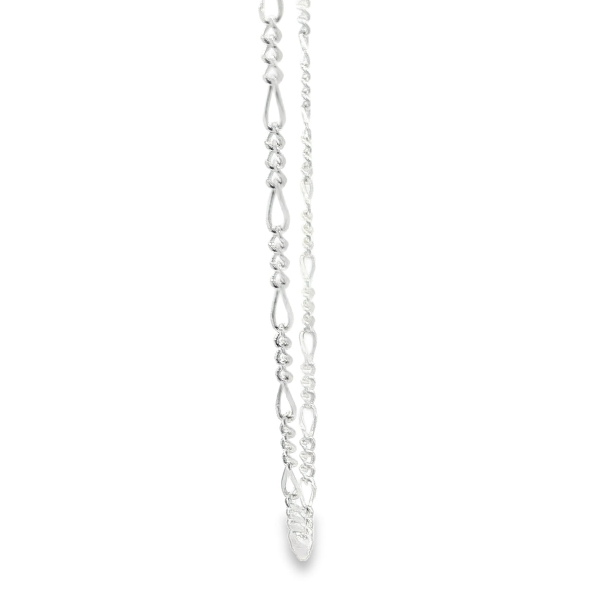 STERLING SILVER FIGARO CHAIN