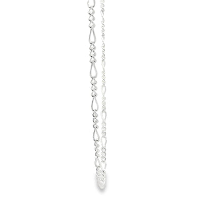 STERLING SILVER FIGARO CHAIN