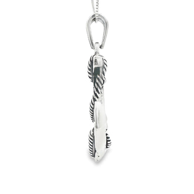 STERLING SILVER CHARM ANCHOR ROPE
