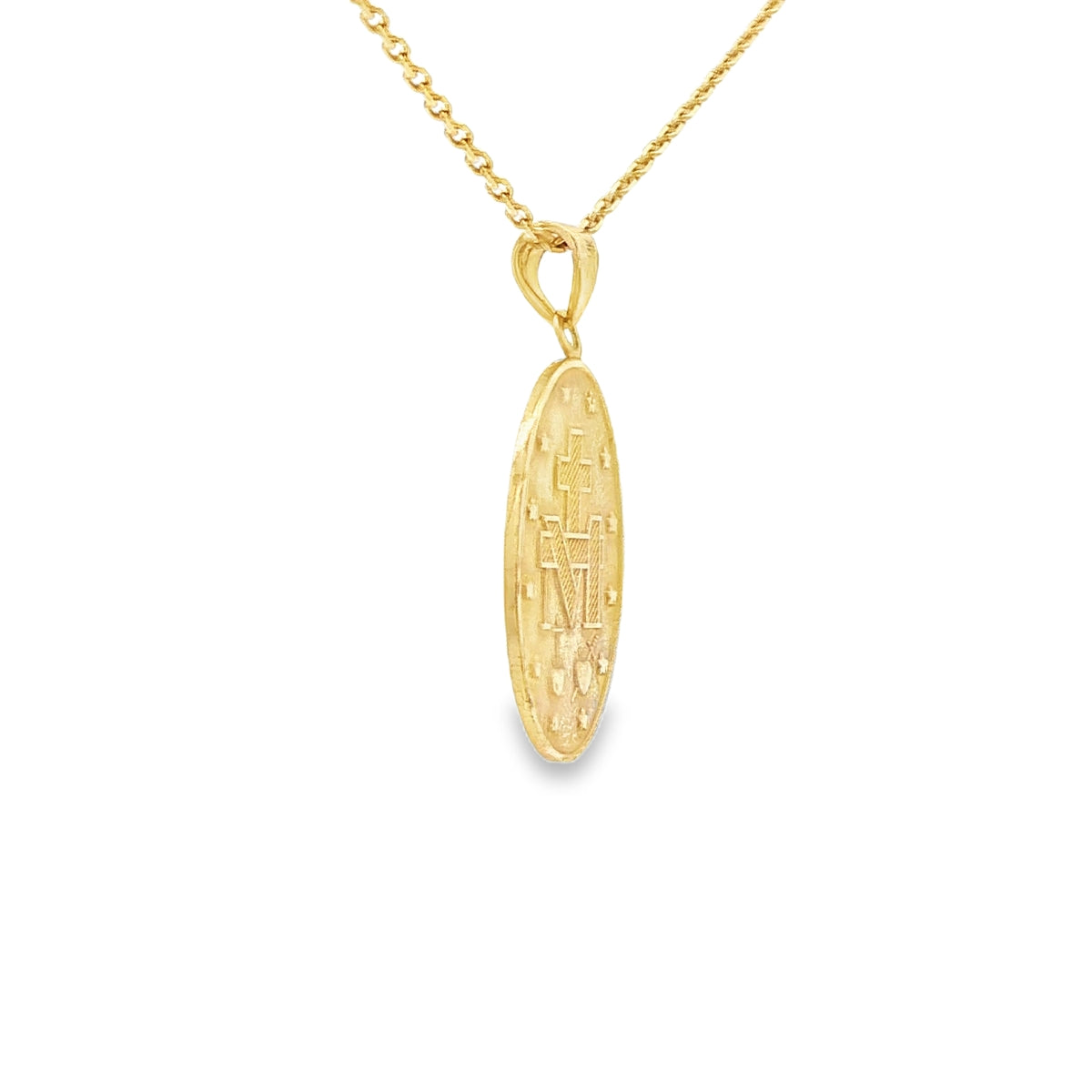 PENDANT 14K 2.5G VIRGEN MARY OVAL VIRGEN MARY MIRA