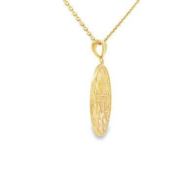 PENDANT 14K 2.5G VIRGEN MARY OVAL VIRGEN MARY MIRA