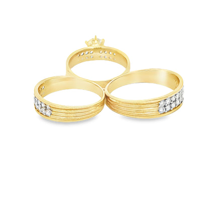 14 KARAT RING SIZE 7.25 WEIGHT: 3.5G : 4.2MM CZ SO