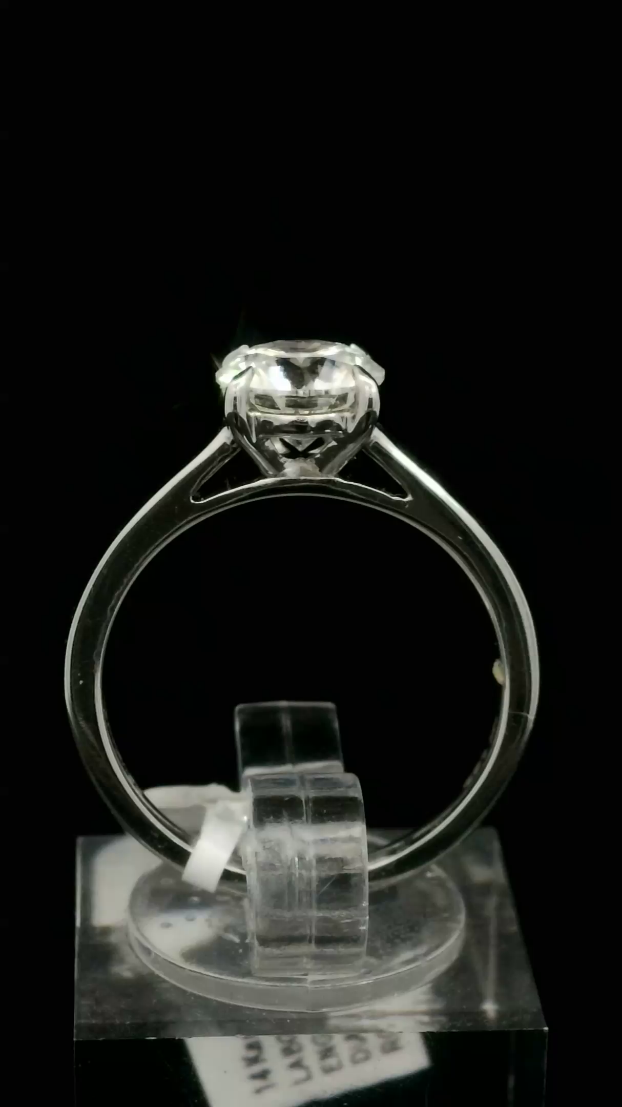LABGROWN       14K WHITE ENGAGEMENT SOLITARY #7  D