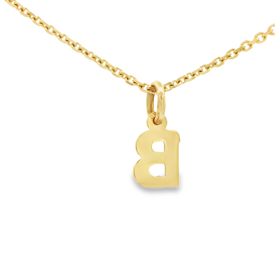 PENDANT 14K LETTER B TINY