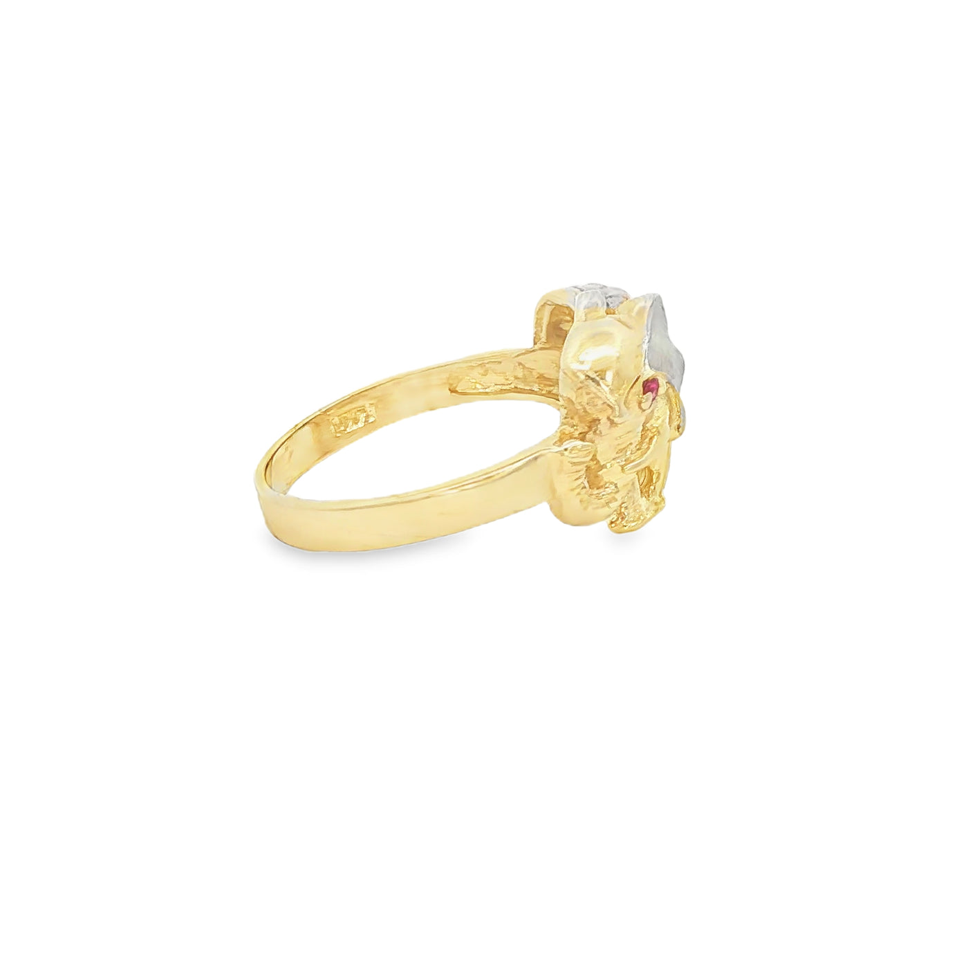 14 KARAT RING SIZE 7.75 WEIGHT: 4.4G : ELEFANT QUI