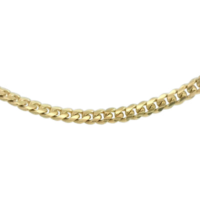 CHAIN 14 KARAT  LENGTH: 18'' CUBAN MIAMI CHAIN
WE