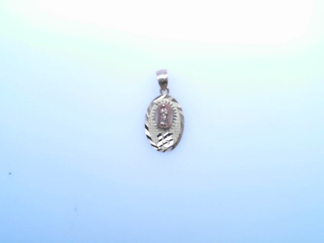 PENDANT 14K Guadalupe 15 0.9g oval DC