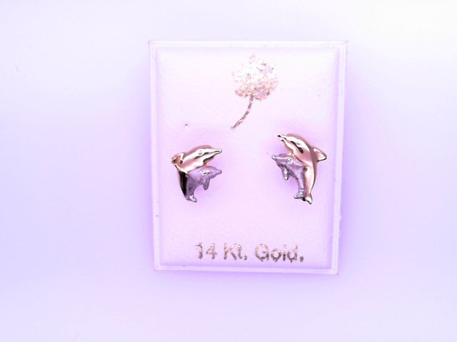 14 KARAT STUD EARRINGS WEIGHT: 0.7G : 5MM CZ CLEAR