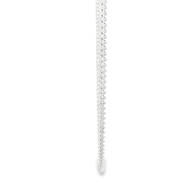 STERLING SILVER CUBAN MIAMI CHAIN LENGTH: 22 1.9MM