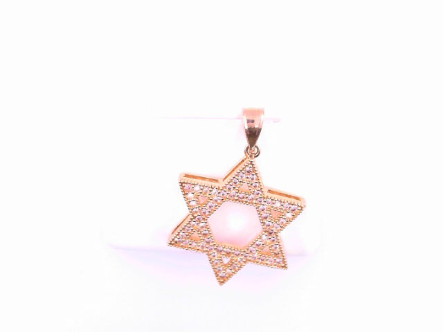 PENDANT 14K 3.2G CZ STAR OF DAVID