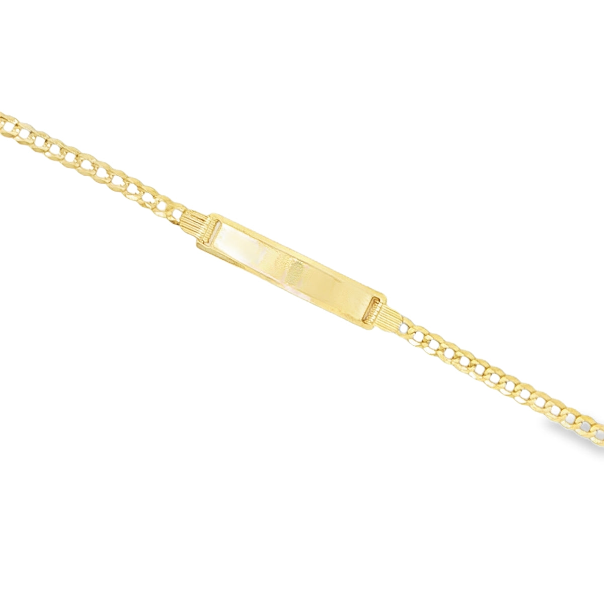 14 KARAT CUBAN ITALIAN CURB BRACELET LENGTH 6 WEIG
