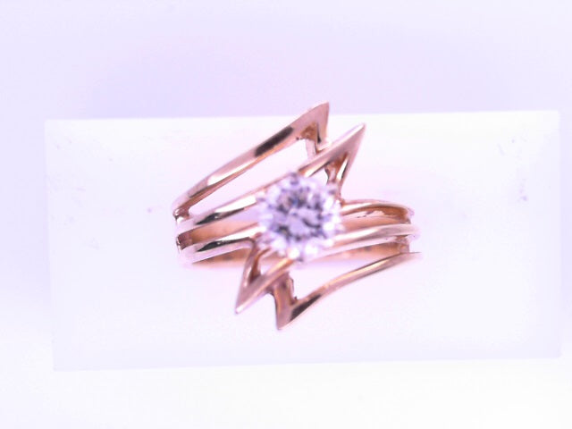14 KARAT RING SIZE 9.25 WEIGHT: 6.9G : NATURAL DIA