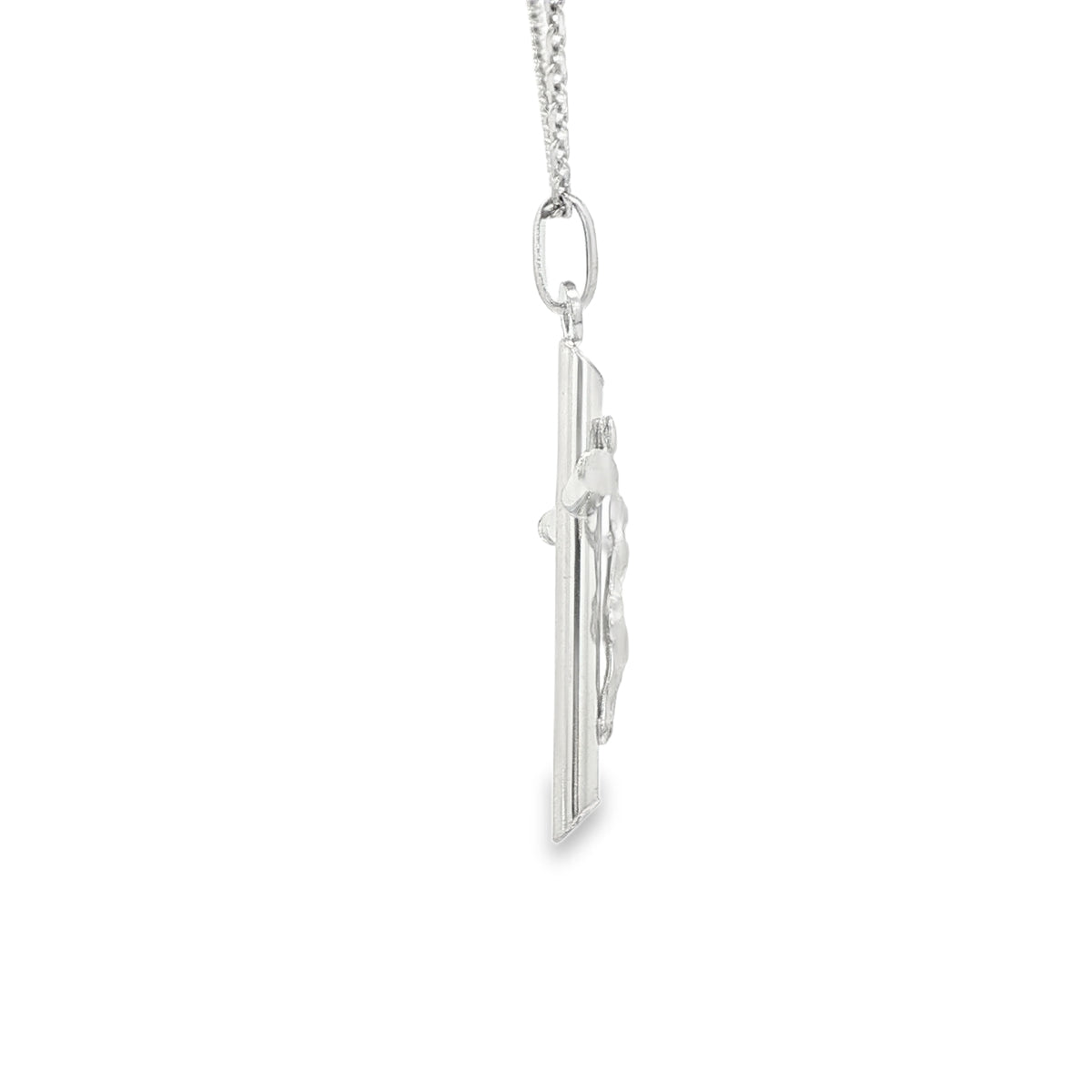 14 KARAT CHARM  GUADALUPE ROUND DC STARBURST