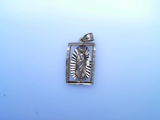 PENDANT 14K 2.7G GUADALUPE 3TONE RECTANGLE