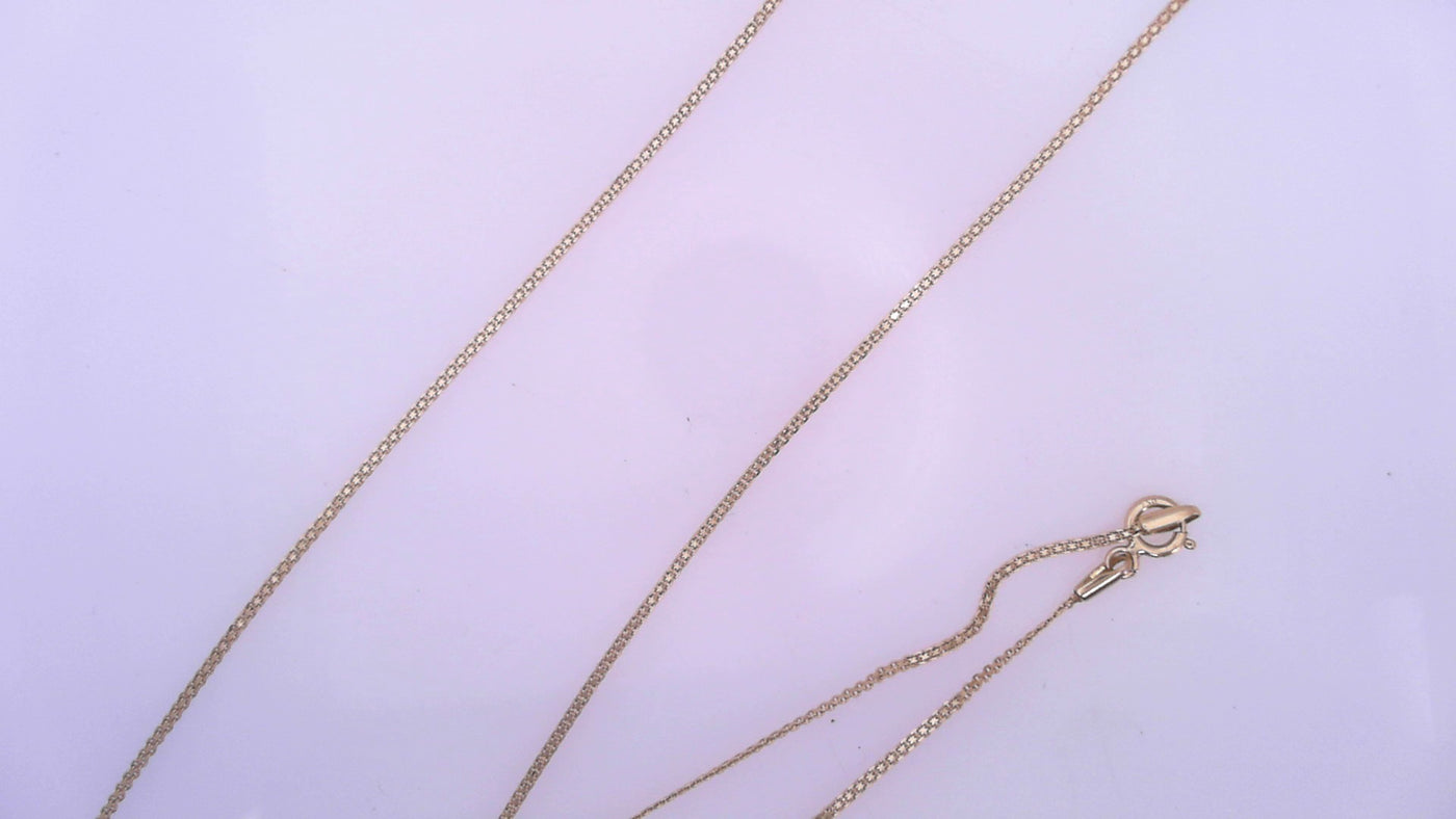 18 KARAT CHAIN LENGTH: 22 WEIGHTT: 1.9G : BIZMARK