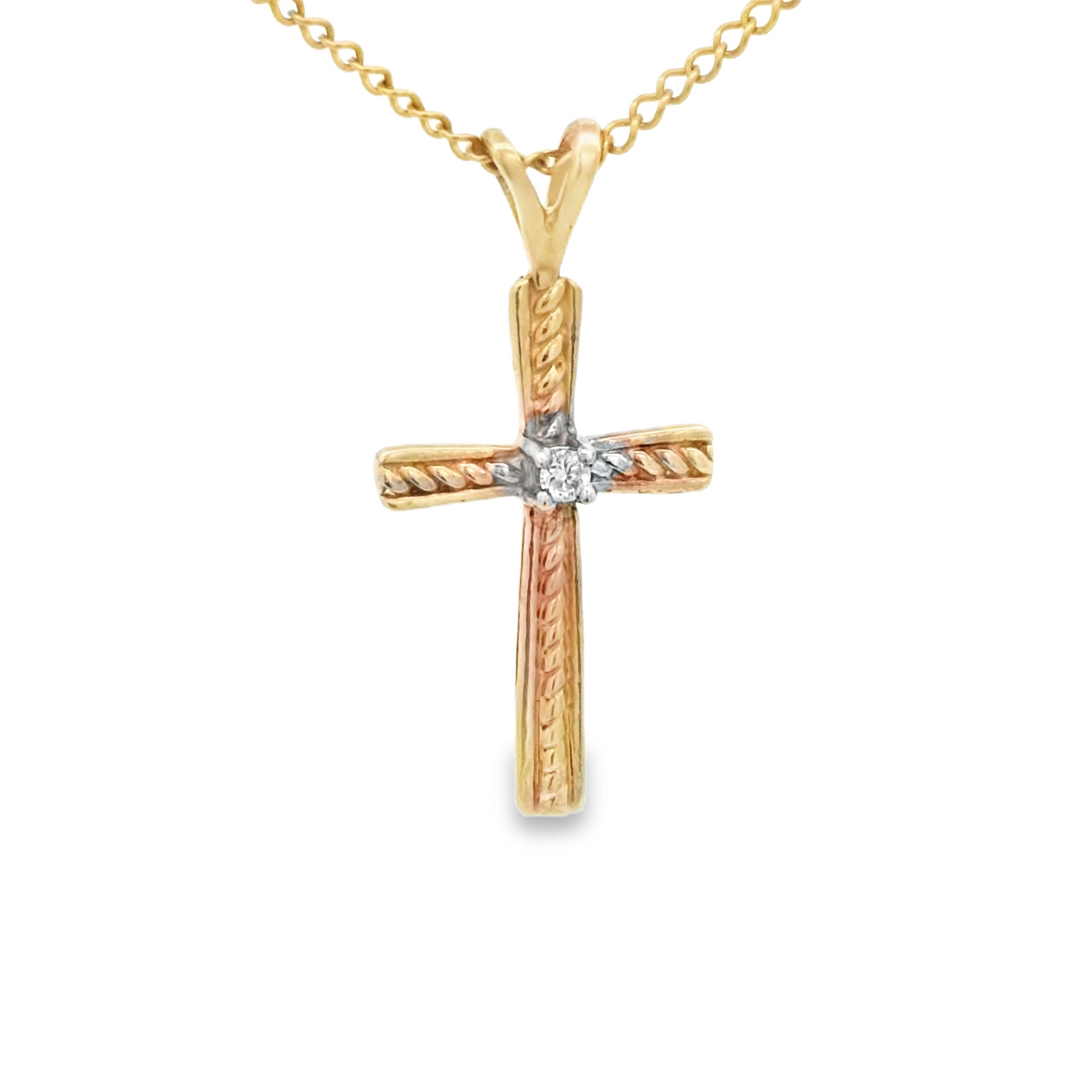 14 KARAT CHARM GUADALUPE ROUND DC STARBURST