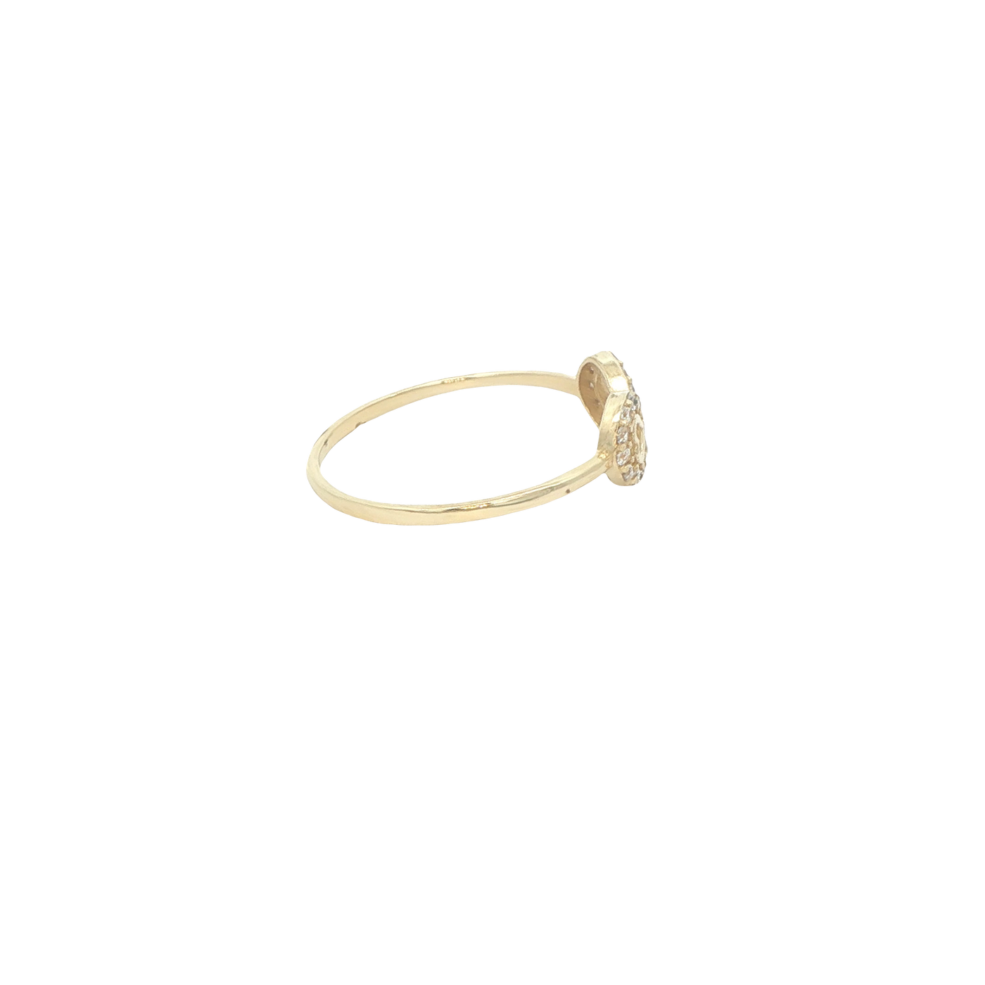 14 KARAT RING SIZE 6.75 WEIGHT: 1.1G : CZ INFINITI