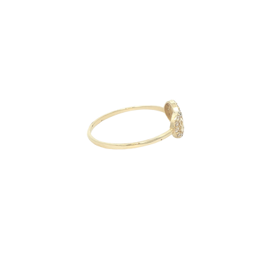 14 KARAT RING SIZE 6.75 WEIGHT: 1.1G : CZ INFINITI