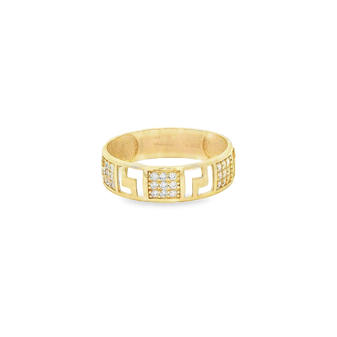 14 KARAT RING SIZE 10.5 WEIGHT: 2.4G : 5.5MM CZ GR