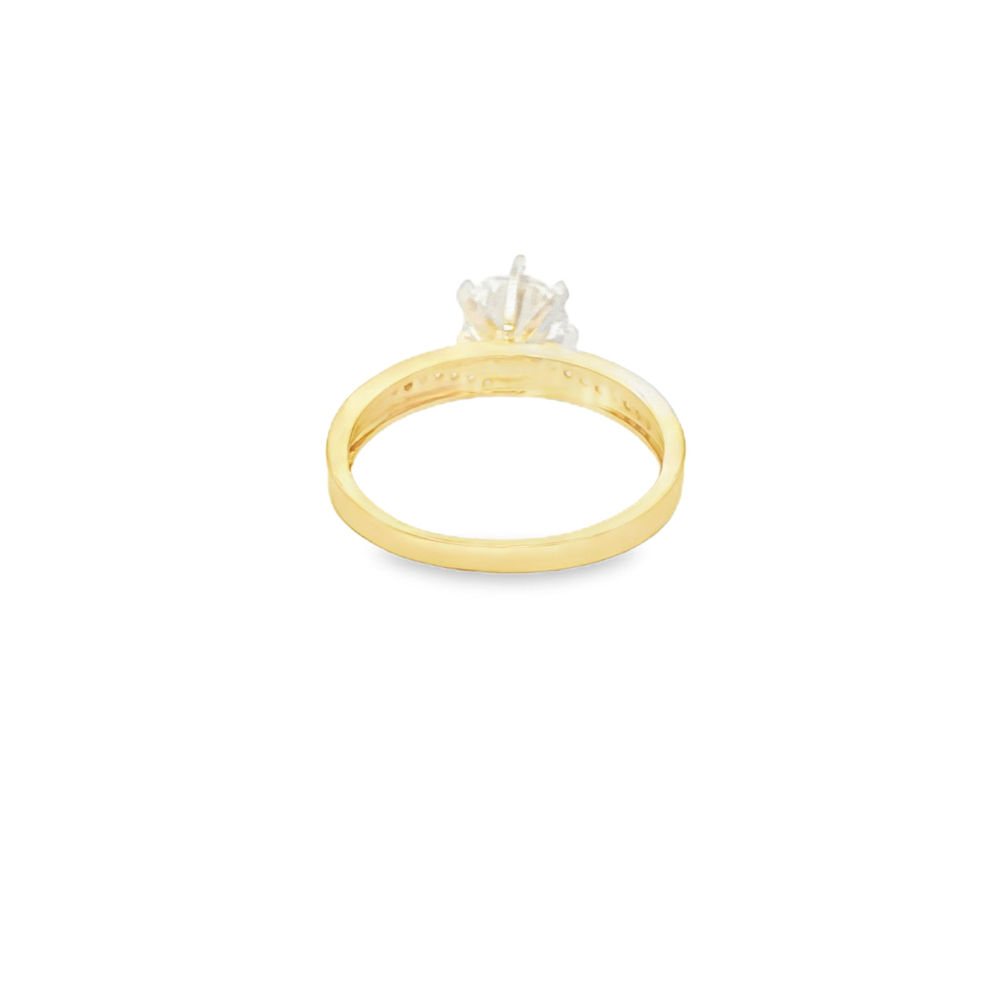 14 KARAT RING SIZE 6.75 WEIGHT: 2.4G : 2.8MM CZ SO