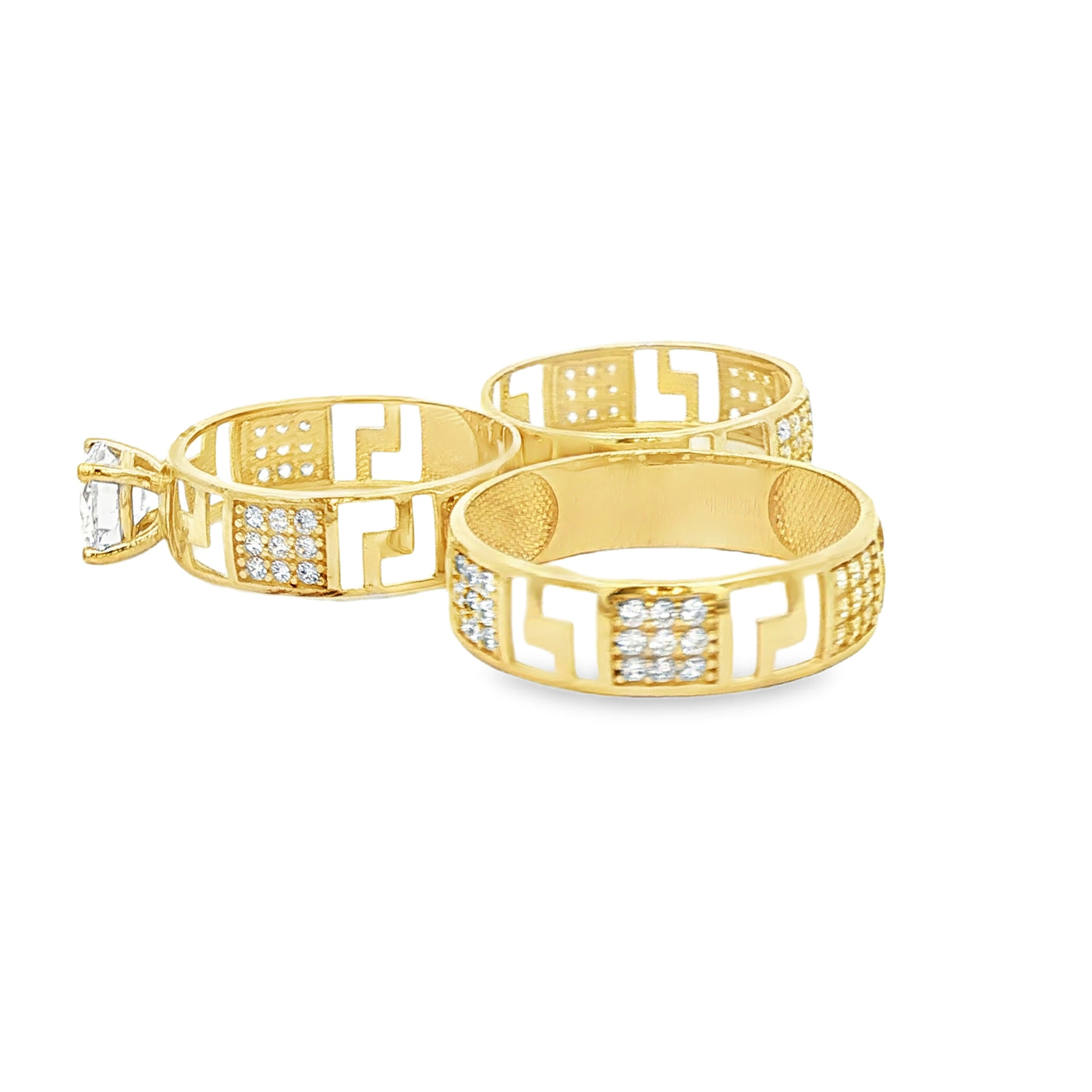 14 KARAT RING SIZE 10.5 WEIGHT: 2.4G : 5.5MM CZ GR