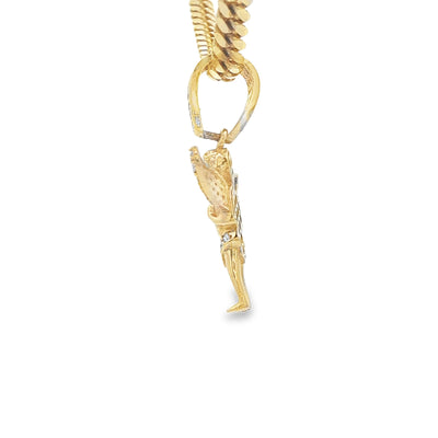 PENDANT 14K ANGEL CZ ANGEL RED EYES