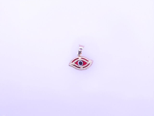 PENDANT 14K 0.6G EVIL EYE RED EYE MILIGRAIN