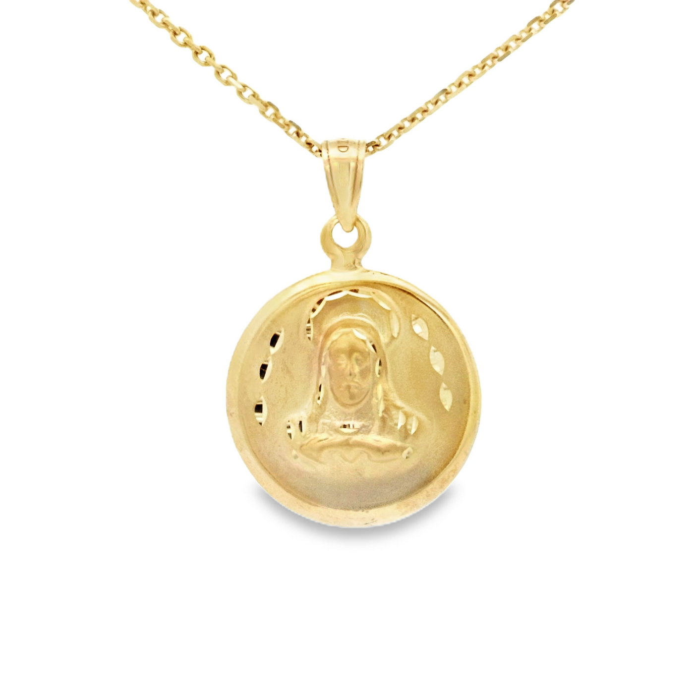 14KP DOUBLE SIDED DC JESUS FACE GUADALUPE