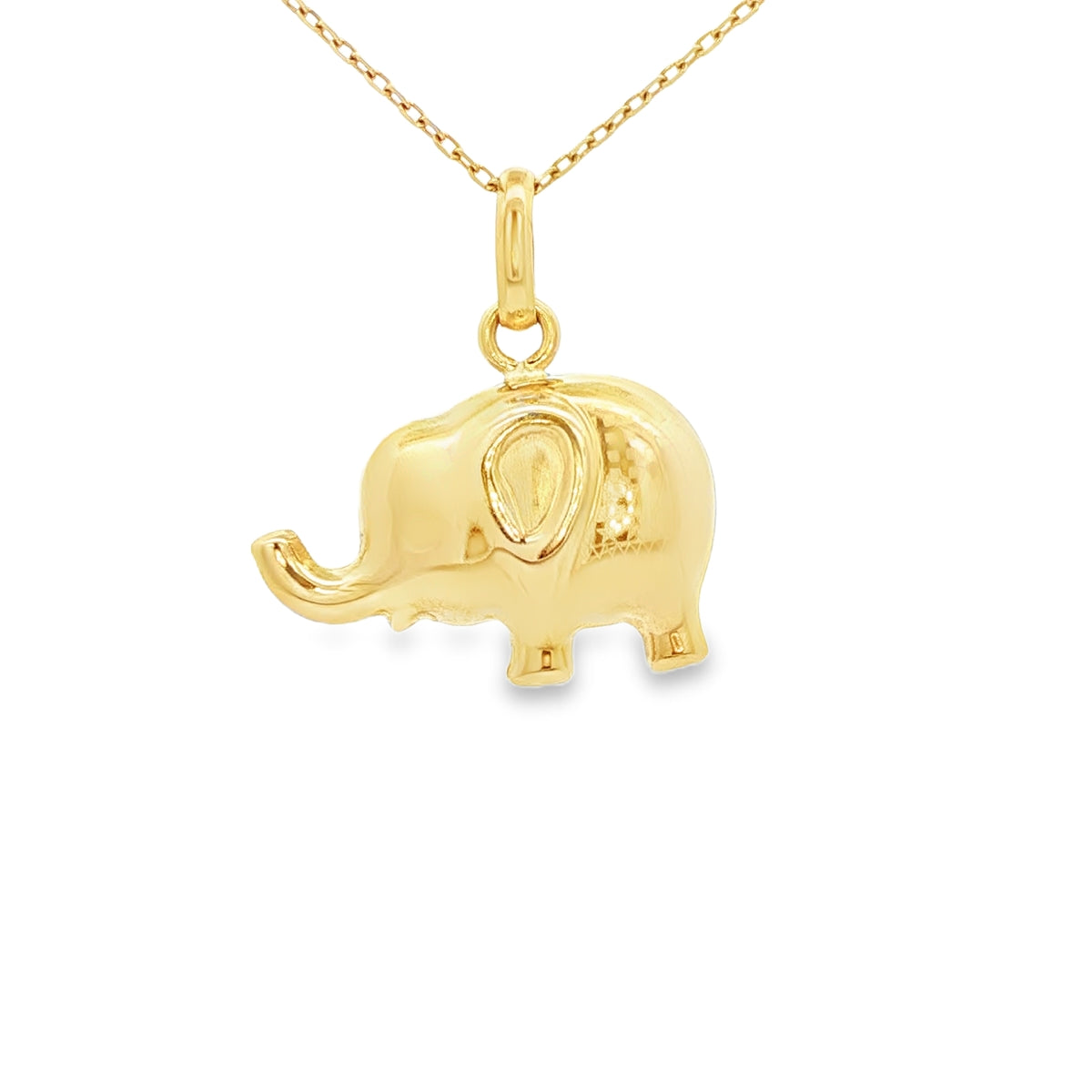 14 KARAT CHARM WEIGHT: 2.1 : ELEPHANT PUFF